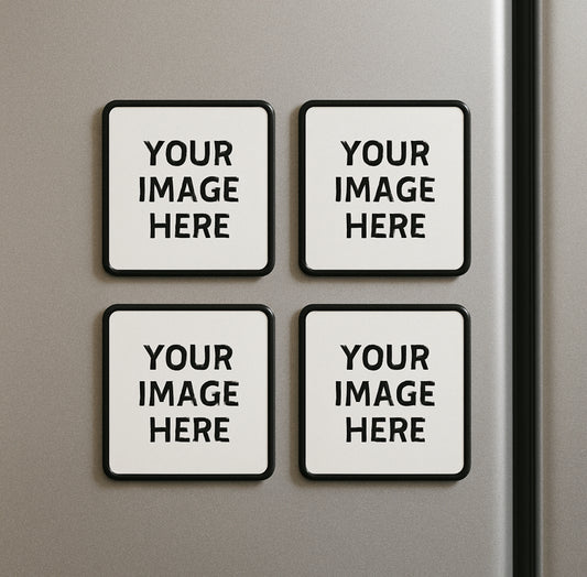 SINGLE 2x2 Custom Metal Fridge Magnet